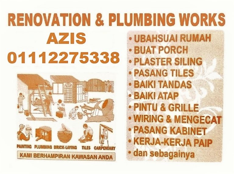 Tukang baiki paip sinki tandas tersumbat 01112275338 Azis ...