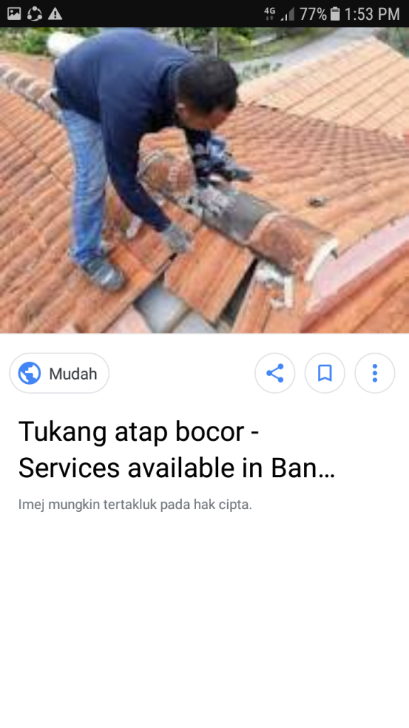 TUKANG ATAP BOCOR TUKANG CAT Wangsa Maju Seksen 1 2 3 4…CALL RASID