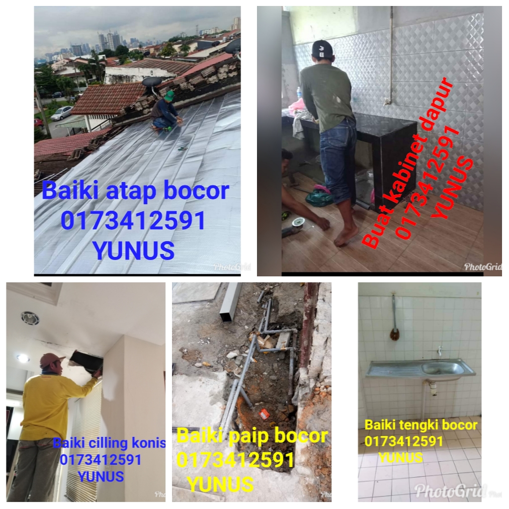 0173412591 Yunus Baiki Paip Bocor Baiki Tandas Sumbat Baiki Tangki