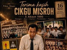 Daripada Debit Kredit ke Dunia Kehidupan — Terima Kasih Cikgu Misroh, Guru Yang Membentuk Kami