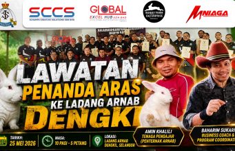 Program Lawatan Penanda Aras Ke Ladang Arnab Dengkil Beri Pendedahan Industri Penternakan Moden Kepada Peserta Dari Johor