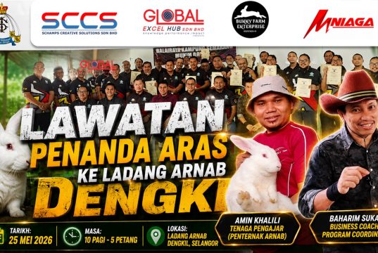 Program Lawatan Penanda Aras Ke Ladang Arnab Dengkil Beri Pendedahan Industri Penternakan Moden Kepada Peserta Dari Johor
