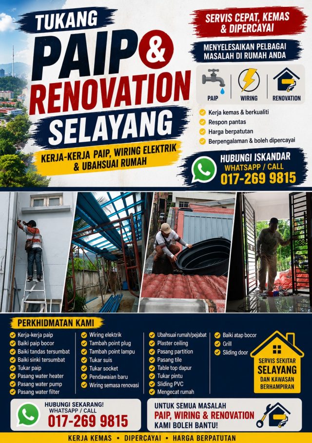 260716_TUKANG RUMAH WIRING DAN TUKANG PAIP ISKANDAR 03R_SELAYANG