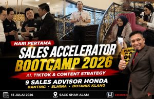 Sales Accelerator Bootcamp 2026: Hari Pertama 9 Sales Advisor Honda Kuasai AI, Personal Branding dan Strategi Content Digital
