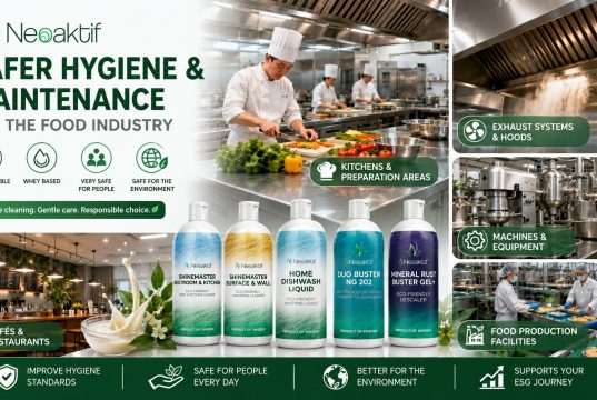 NEOAKTIF Solutions for Safer Hygiene and Maintenance in the Food Industry