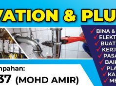 Service tandas tersumbat dan ubah suai rumah Mohd.Amir 0126793337 Dengkil Selangor